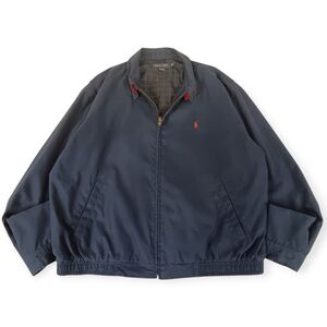 Vitnage Polo by Ralph Lauren Navy Bomber Golf Jacket with Red Pony - XL
